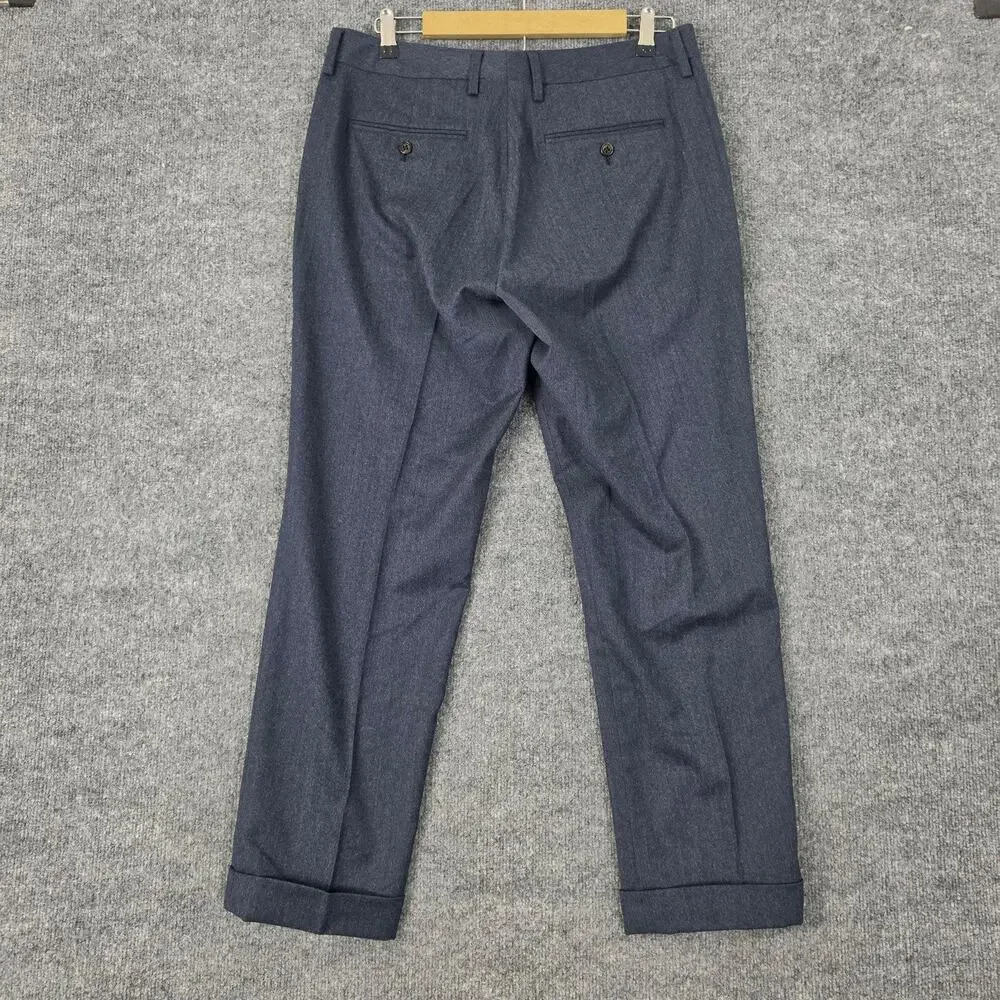 Bonobos Suit Mens 38R Marzotto Blue Wool Stretch 34x29 Standard 2 Piece Business